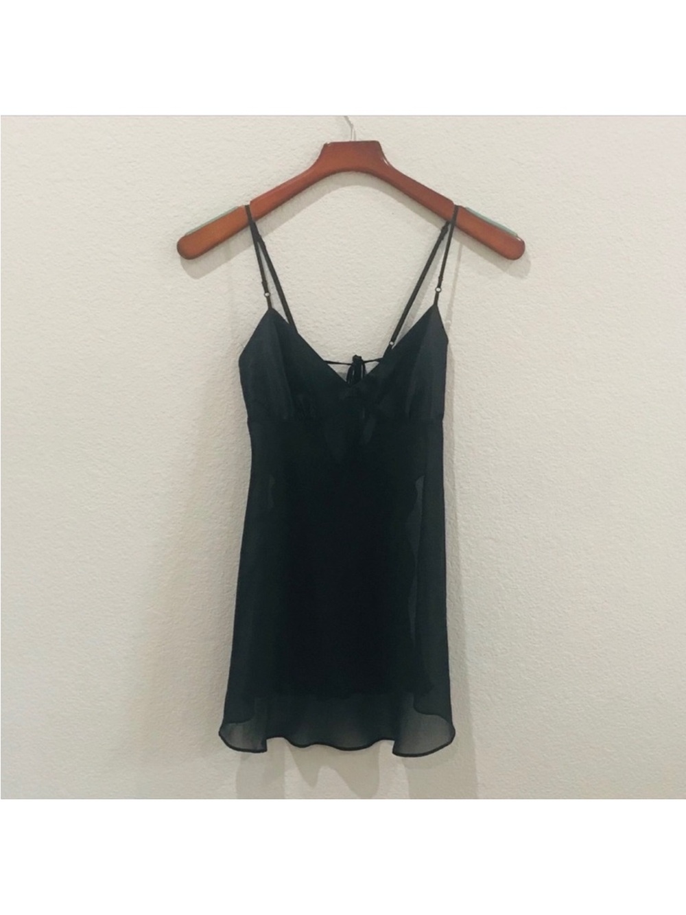 Vintage Victoria’s Secret Black Spaghetti Strap Slip Dress